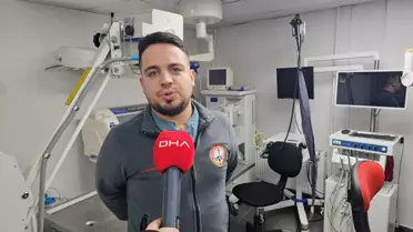 Zonguldak'ta Kanserli Köpek Tedavi Edildi