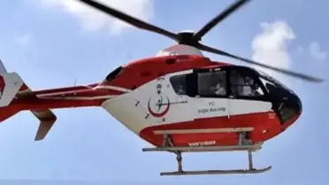 Çankırı'da inme geçiren hasta helikopterle taşındı