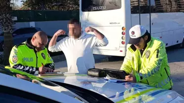 Manavgat'ta Alkollü Sürücü Kaza Yaptı