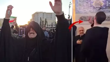 Hamaney'in ölümü sonrası halk intikam yeminleri ediyor! Kendilerini yumruklayarak ağıt yaktılar