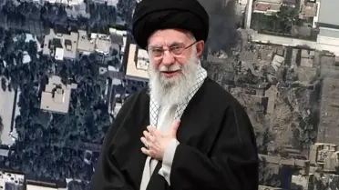 İsrail'in 30 bombayla vurduğu Hamaney'in konutunun önceki ve sonraki hali görüntülendi