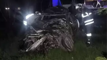 Hatay'da Devrilen Araçta Sürücü Yaralandı