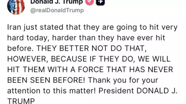 Trump'tan İran'a Sert Uyarı