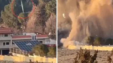 İsrail Lübnan'daki binayı havaya uçurdu! İşte o anlar