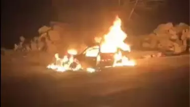 Adana'da Otomobil Yangını