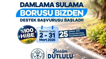 Manisa'da damlama sulama borusu yüzde 100 hibeyle dağıtılacak