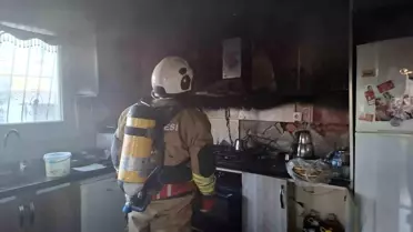 Hatay'da Mutfakta Yangın Çıktı