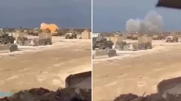 Üssün vurulduğunu gören ABD askerinden olay tepki: O benim kamyonumdu lan