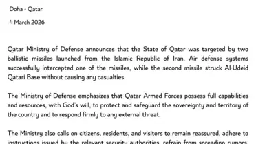 İran, Katar'daki ABD üssünü balistik füzeyle vurdu