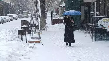 Kars'ta Mart ayında yoğun kar yağışı