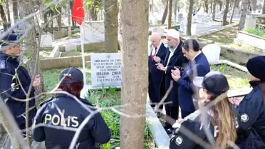 Kırklareli'nde şehit polis İbrahim Çınar kabri başında anıldı
