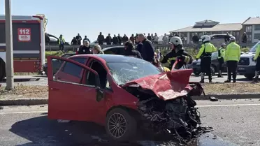 Tekirdağ'da Zincirleme Kaza: 5 Yaralı