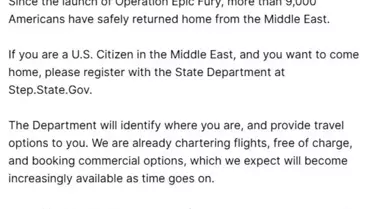 Trump, 9000 Amerikalı'nın Tahliye Edildiğini Duyurdu