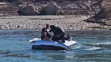 Tunceli'de Araç Baraj Gölü'ne Düştü