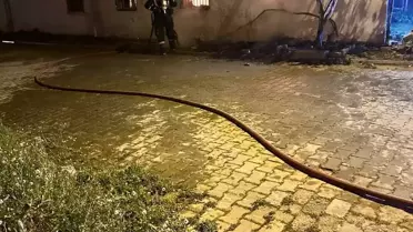 İncirliova'da Ev Yangını