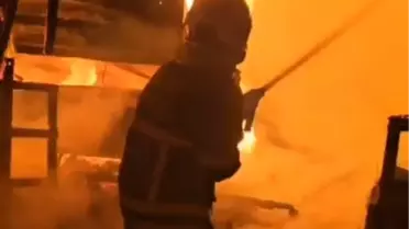 Adana'da Baraka Yangını