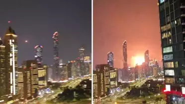 Dubai'de gökdelenlerin dibinde füzeleri savundular