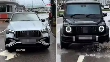 Dünya devinin yıldızları bu kez arabalarıyla ''Para var huzur var'' dedirtti