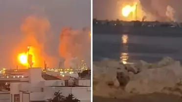 İran Bahreyn'i vurdu, şiddetli patlamalar yaşandı! O anlar kameralarda