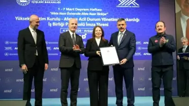 Üniversiteler için Afet Yönetimi Protokolü İmzalandı