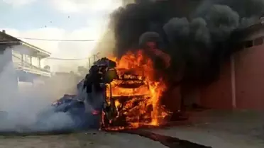 Hayrabolu'da Tır Yangını