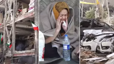 Tahran'daki yıkım böyle görüntülendi