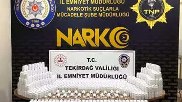 Tekirdağ'da Narkotik Operasyonu: 81 Bin Sentetik Ecza Ele Geçirildi