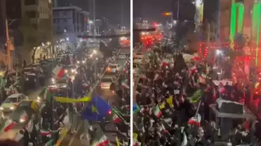 On binlerce kişi Tahran'da sokağa çıktı: ABD ile ateşkese hayır