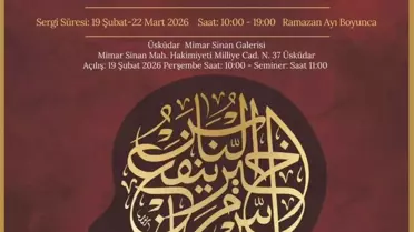 Ruha Şifa Hüsn-ü Hat Sergisi Üsküdar'da sanatseverleri ağırlıyor