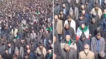 Tahran'da halk, Hamaney için cuma namazında bir araya geldi