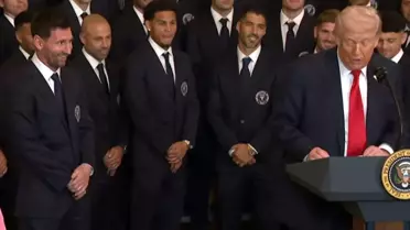 Trump, İran'ı nasıl katlettiğini Messi'nin yanında anlattı