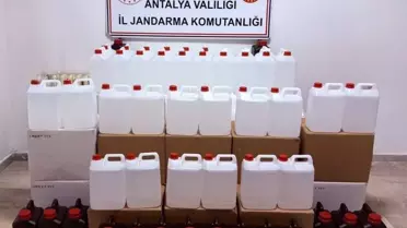 Antalya'da 500 Litre Kaçak Etil Alkol Ele Geçirildi