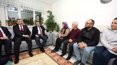 Bakan Tekin ve Çiftçi'den Fatma Nur öğretmenin ailesine taziye ziyareti