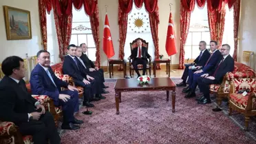 Cumhurbaşkanı Erdoğan, Türk Devletleri Teşkilatı Üyesi Dışişleri Bakanlarını Kabul Etti