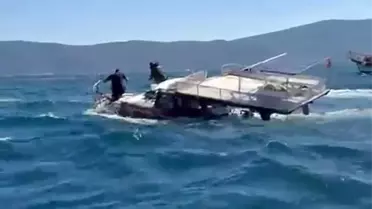 Milas'ta Balıkçı Teknesi Battı