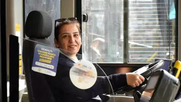 Hayaliydi, başardı: Şehrin ilk kadın otobüs şoförü oldu