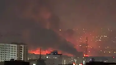 Uluslararası havalimanı vuruldu, uçaklar böyle alev aldı