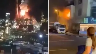 İsrail'e yine füzeler düşüyor! İran, petrol rafinerisini hedef aldı