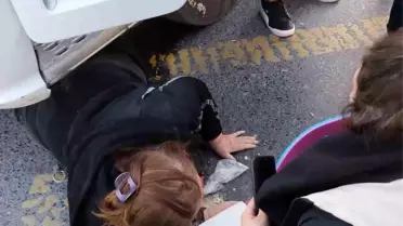 Küçükçekmece'de Tır Çarpan Kadın Yaralandı