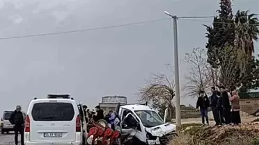 Nusaybin'de Kamyonet Kazası: 3 Yaralı