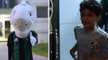 Maskotun altından çıkan kişiyi görünce heyecandan elleri titredi