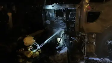 Tuzla'da TIR Yangını