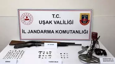 Uşak'ta Tarihi Obje Operasyonu