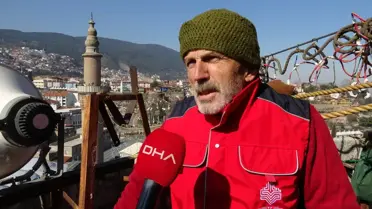 Ulu Cami'de Yeni Mahya