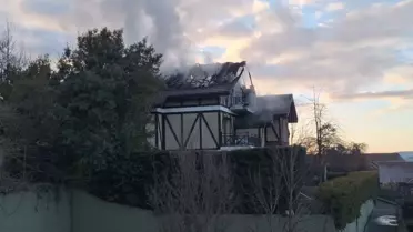 Beykoz'da Villada Yangın Çıktı