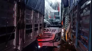 Bitlis'te Otobüs Tıra Çarptı: 8 Yaralı