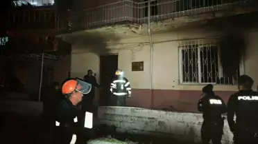 Boş evde çıkan yangın korkuttu