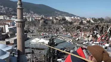 Ulu Cami'de Mahya Değişimi