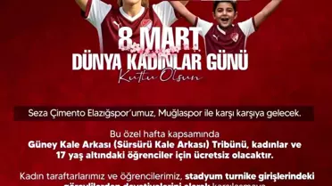 Elazığspor'dan Kadınlara Ücretsiz Bilet