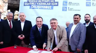 Gelenbe'de 4 milyon Euro'luk altyapı yatırımı için imzalar atıldı